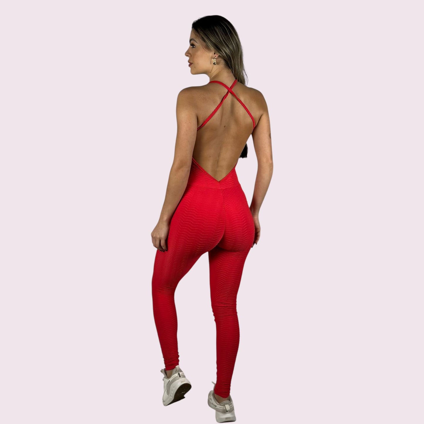 Macacão Alice Comprido Access Vermelho