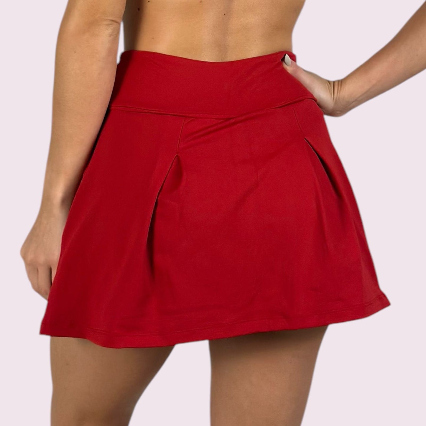 Shorts Saia Lela Suplex Vermelho