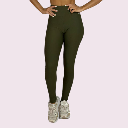 Legging Kim Cotelê Verde Militar