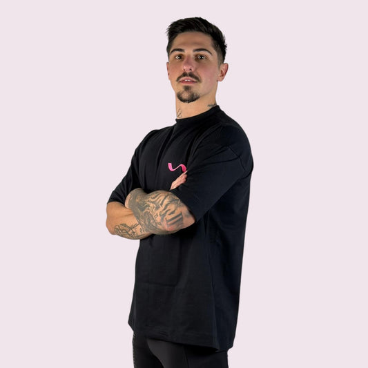 Camiseta Oversized Run Preta Unissex