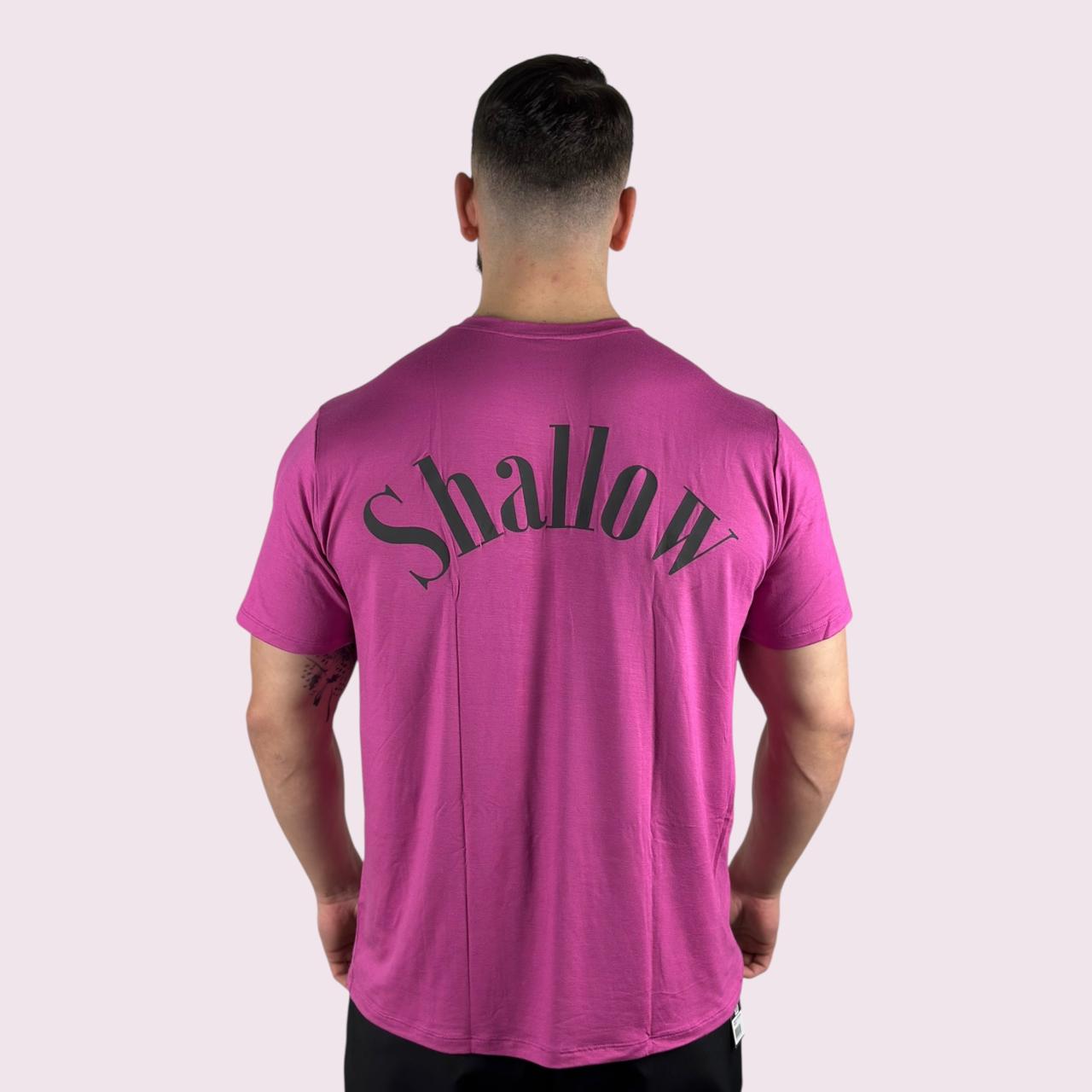 Camiseta Manga Curta Shallow Fúcsia Unissex
