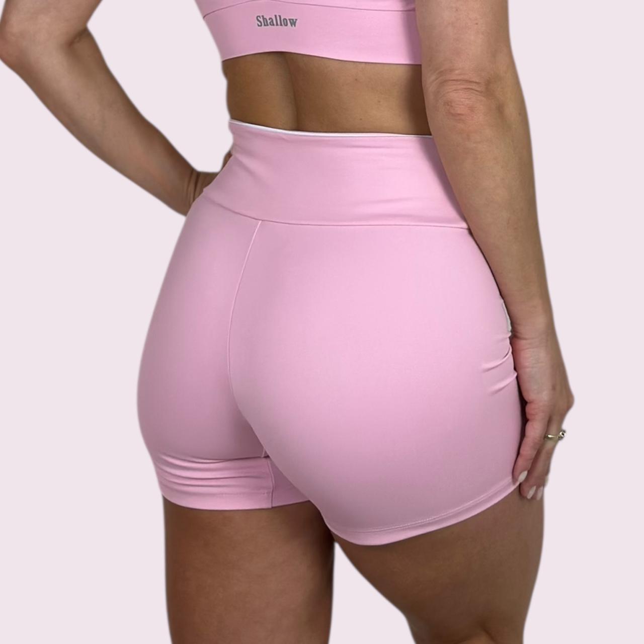 Shorts Zoe Rosa Candy com Branco