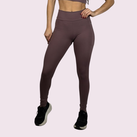 Legging com Bolso Suplex Cacau