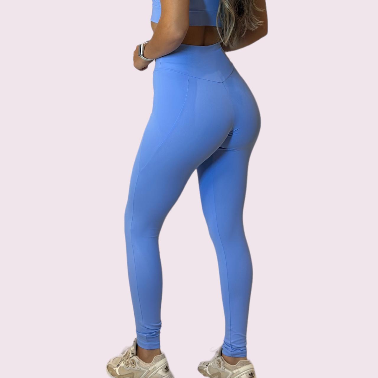 Legging Recortes Suplex Azul Candy