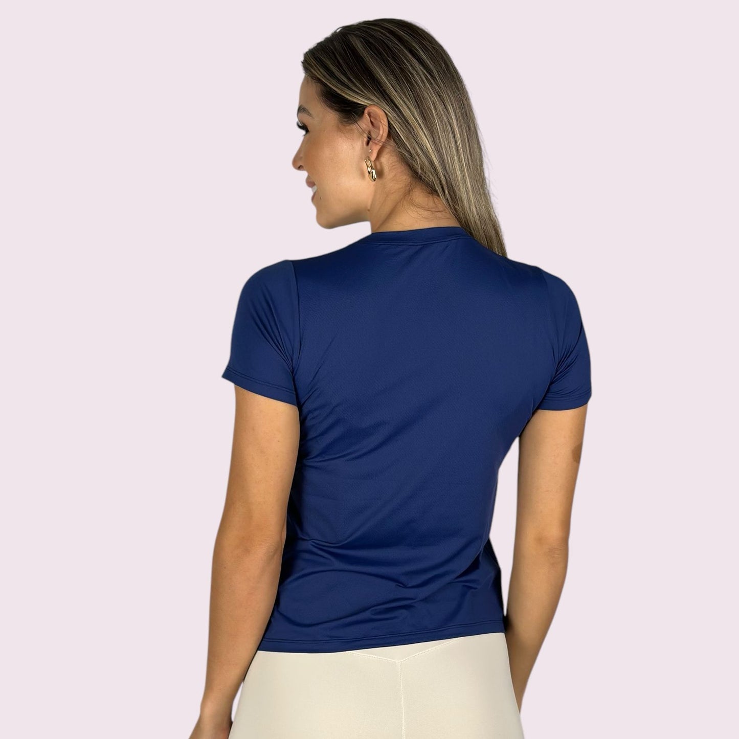 Baby Look Dry Fit Marinho