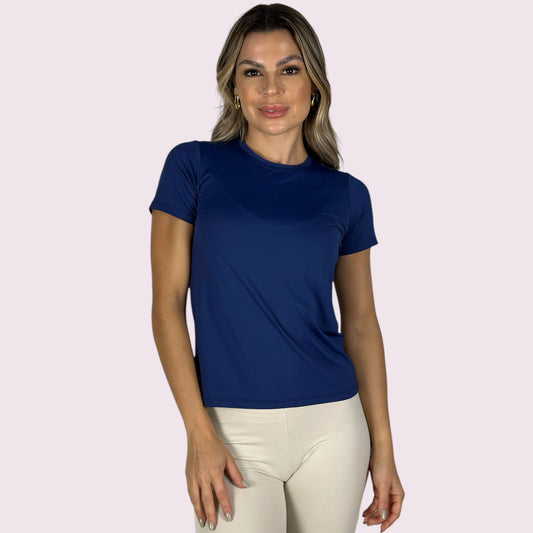 Baby Look Dry Fit Marinho