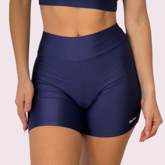 Shorts Cós V Metalizado Marinho