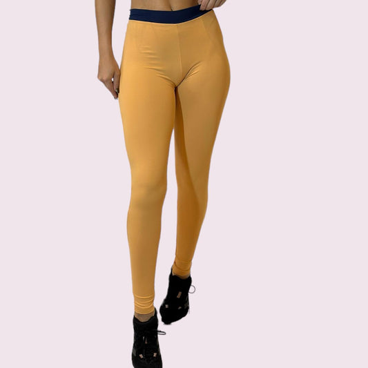 Legging Empina Bumbum Peach com Marinho