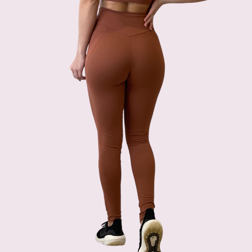 Legging Recortes Suplex Terracota