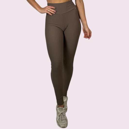 Legging Kim Cotelê Mocha Mousse