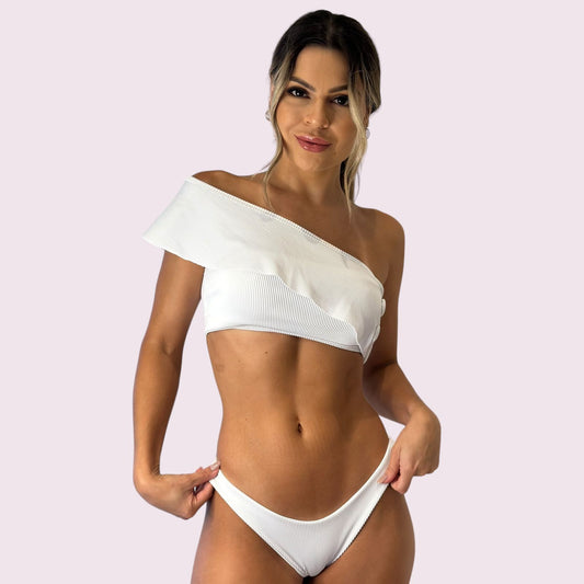 Biquíni Taylor Cotelê Branco