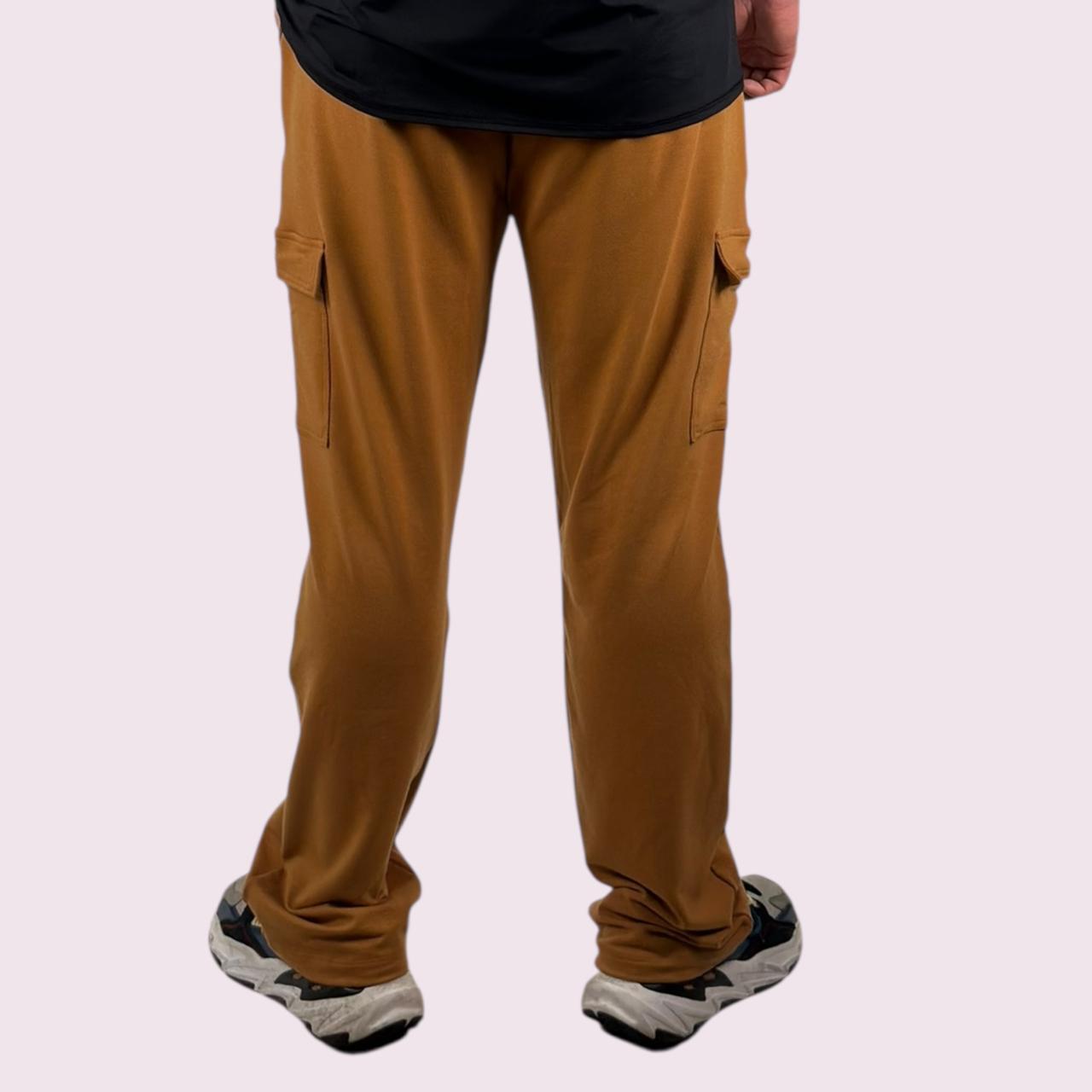 Calça Wide Moletom Terracota