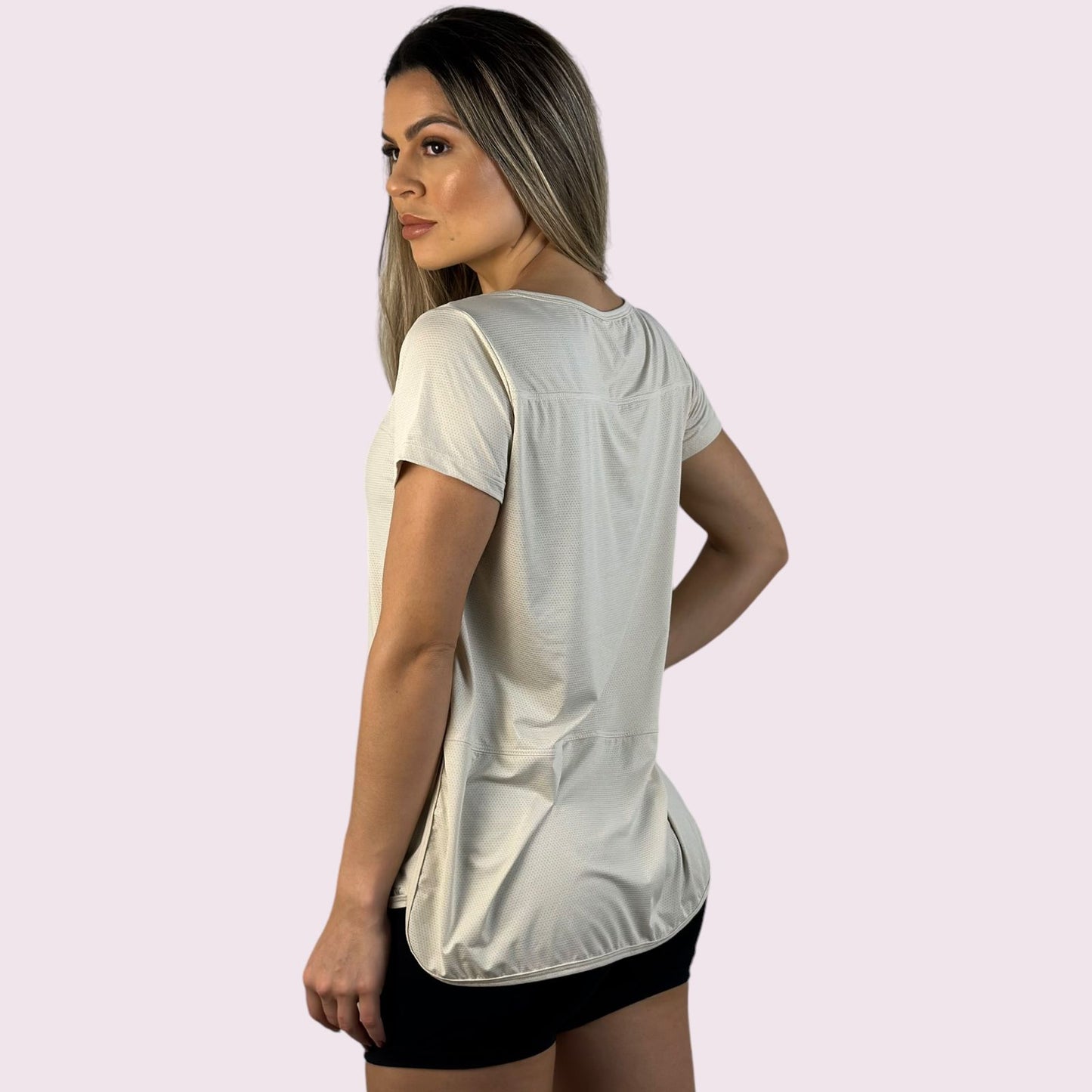 Camiseta Josi Dry Fit Off White