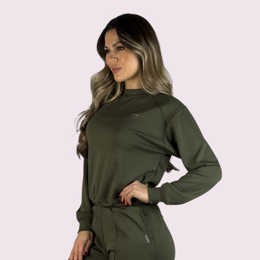 Moletom Scheila Verde Militar