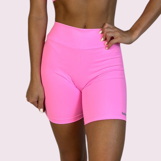 Shorts Cós V Suplex Rosa Neon