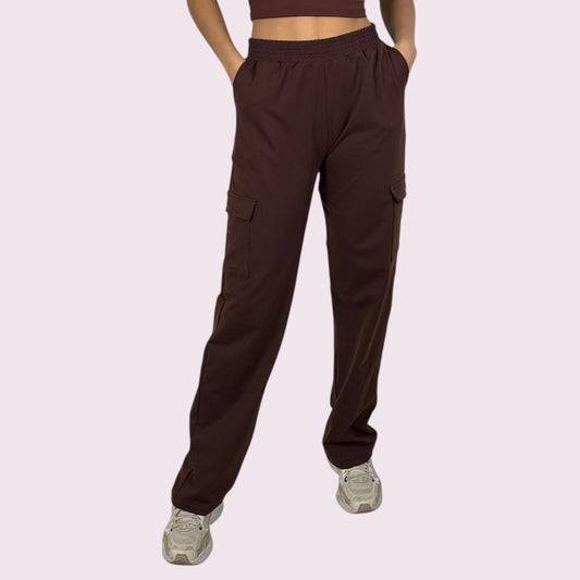 Calça Wide Moletom Coffee Unissex