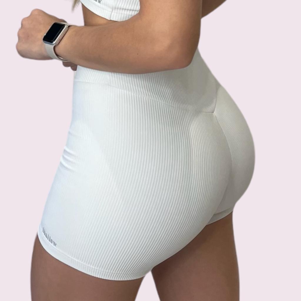 Shorts Cós V Cotelê Branco