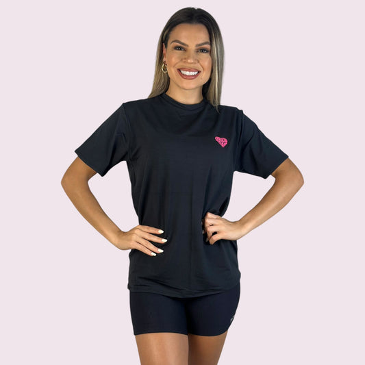 Camiseta Manga Curta Shallow Team Preta Unissex