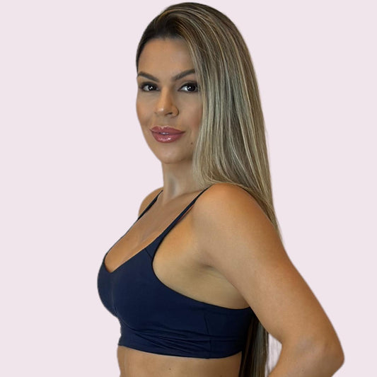 Top Yasmim Suplex Marinho com Off White