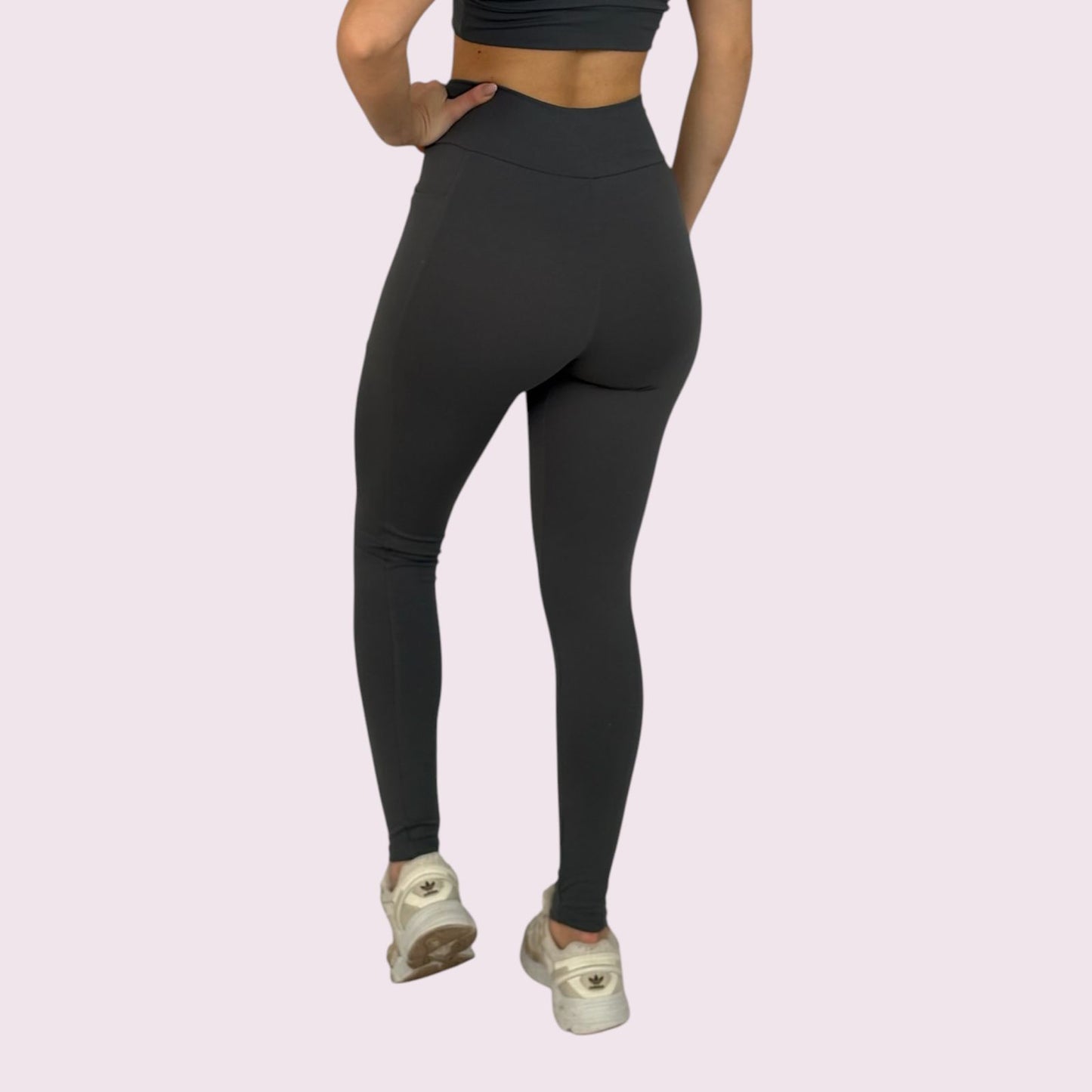 Legging com Bolso Suplex Grafite