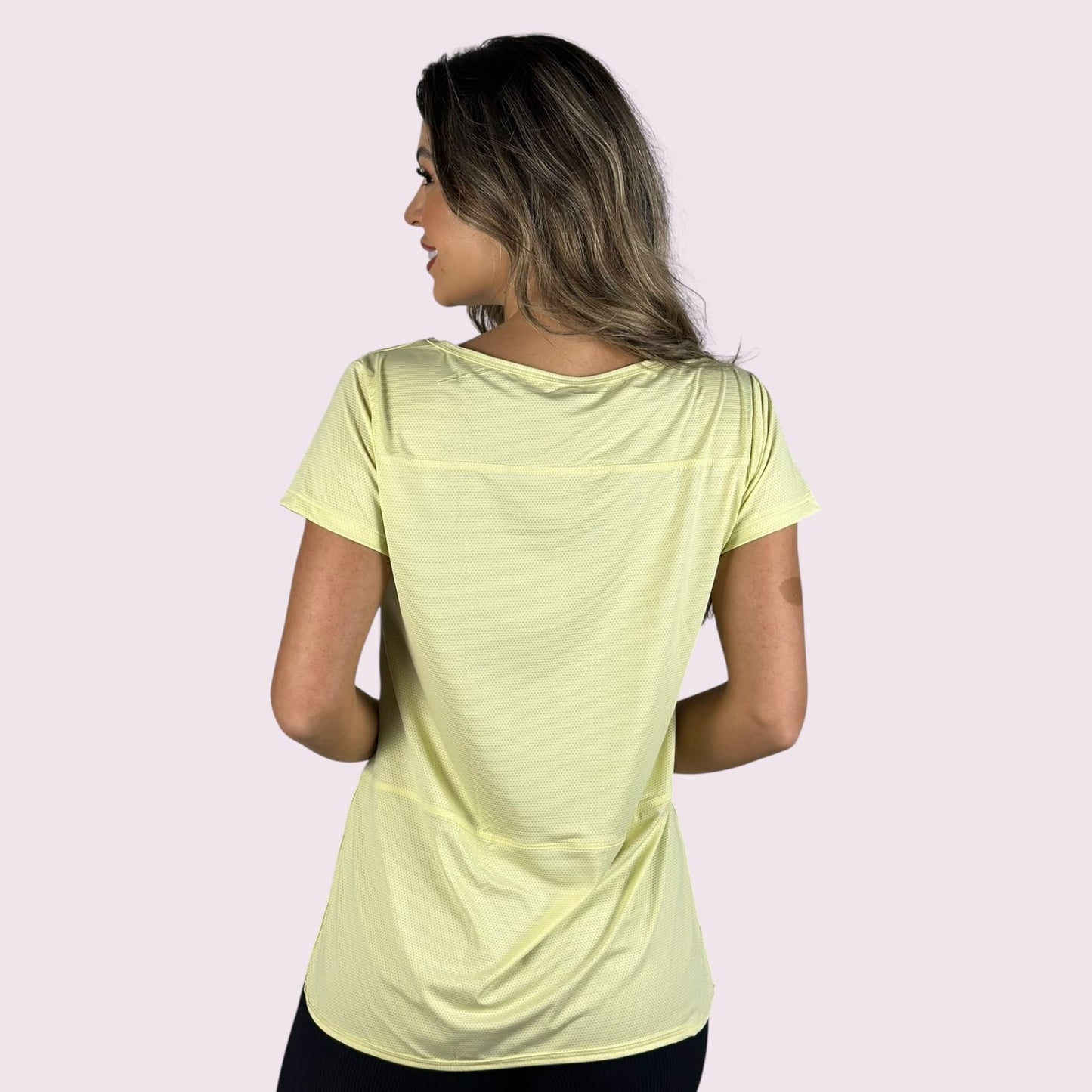 Camiseta Josi Dry Fit Amarelo Candy