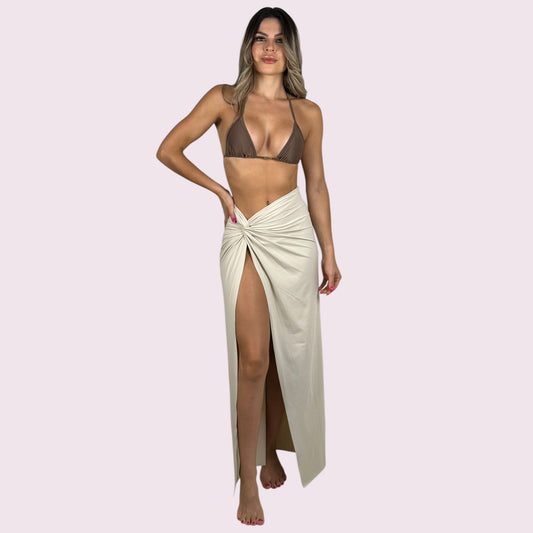 Saia de Praia Nó Off-White