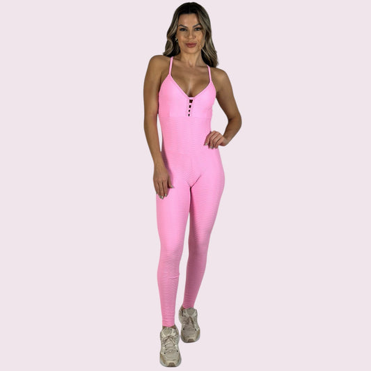 Macacão Alice Comprido Access Rosa Candy