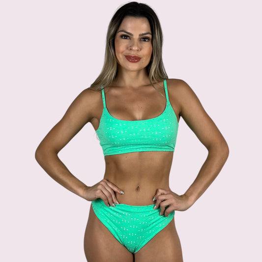 Biquíni Bali Broderi Verde