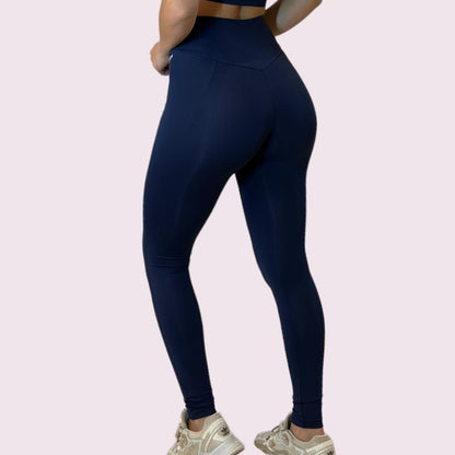 Legging Recortes Suplex Marinho