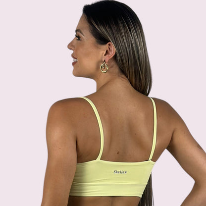 Top Isa Suplex Amarelo Candy