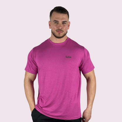 Camiseta Manga Curta Shallow Fúcsia Unissex