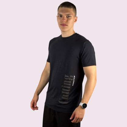 Camiseta Manga Curta Cutting Shallow Preta Unissex