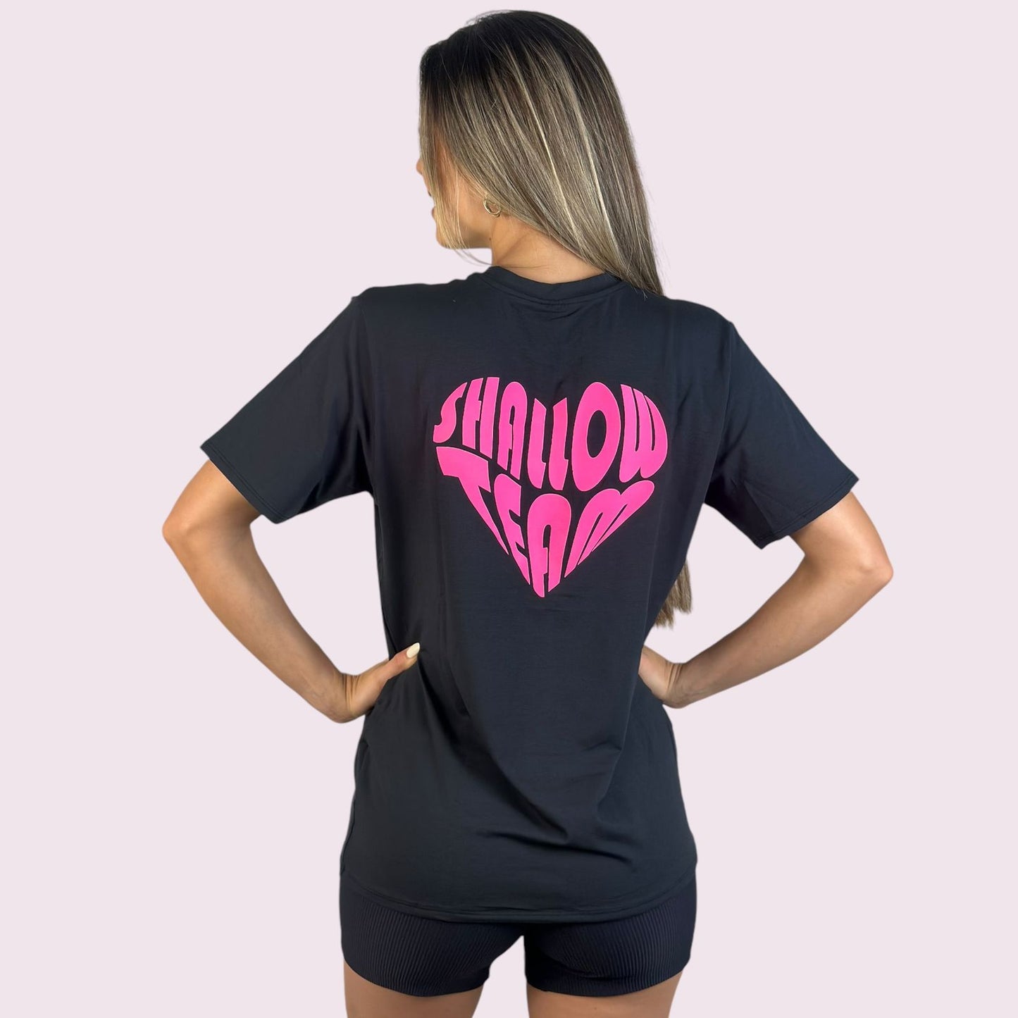 Camiseta Manga Curta Shallow Team Preta Unissex
