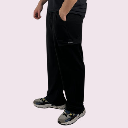 Calça Wide Moletom Preta