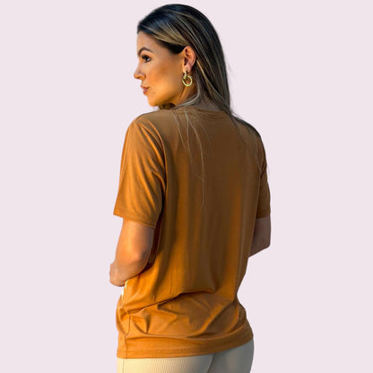 Camiseta Manga Curta Workout Shallow Terracota Unissex