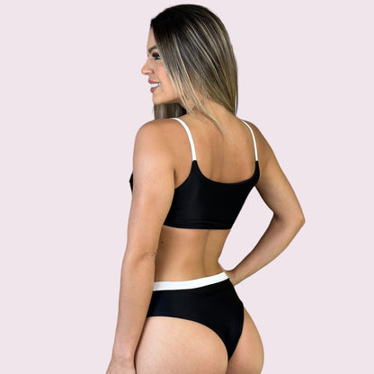 Biquíni Bali Preto com Branco