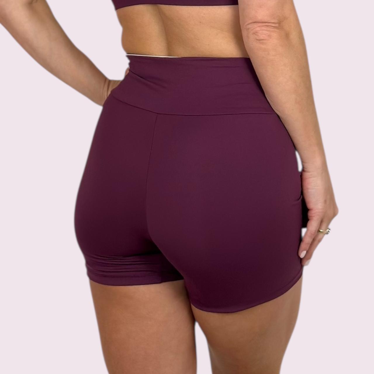 Shorts Zoe Malbec com Off White