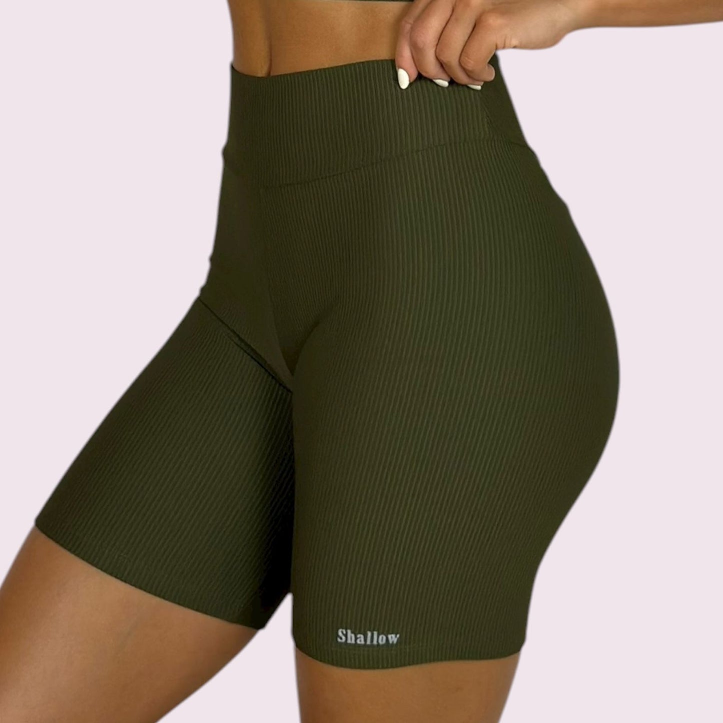 Bermuda Cós V Cotelê Verde Militar