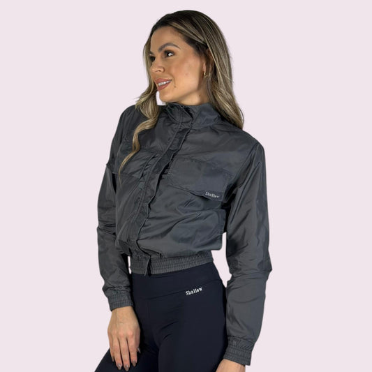 Corta Vento Tai Grafite