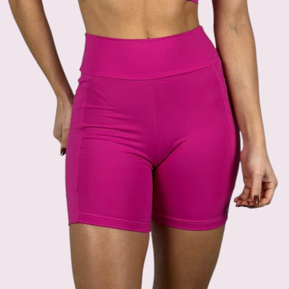 Bermuda com Bolso Suplex Magenta