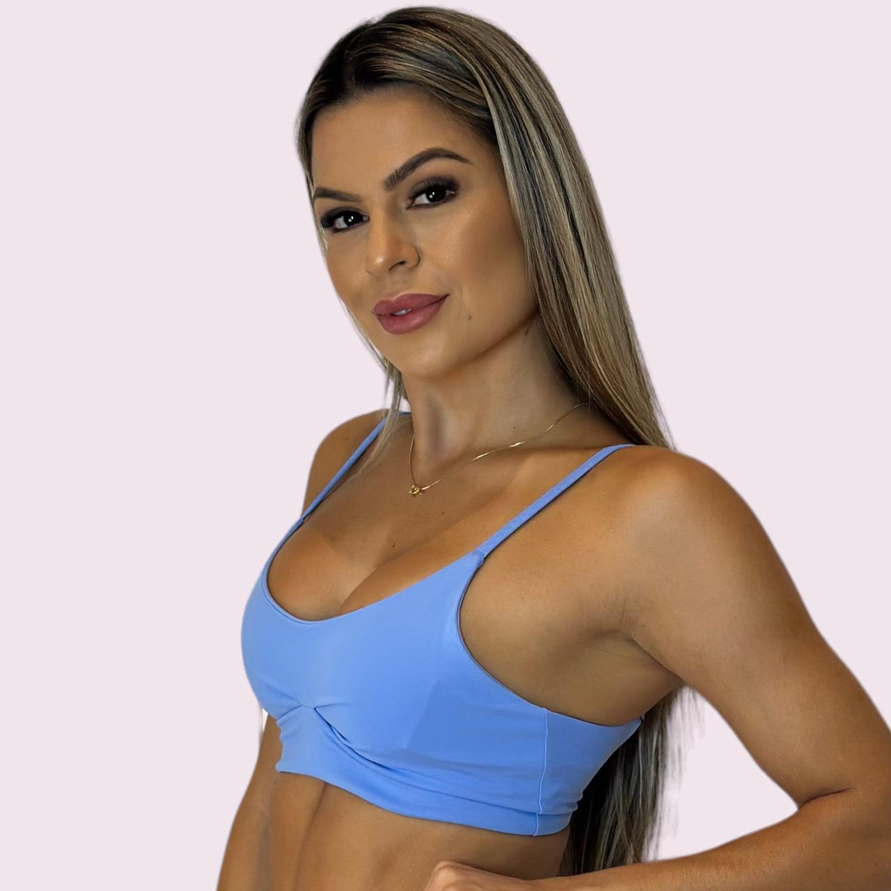 Top Yasmim Suplex Azul Candy