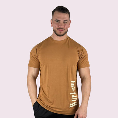Camiseta Manga Curta Workout Shallow Terracota Unissex