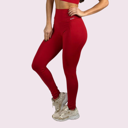 Legging Recortes Suplex Vermelho