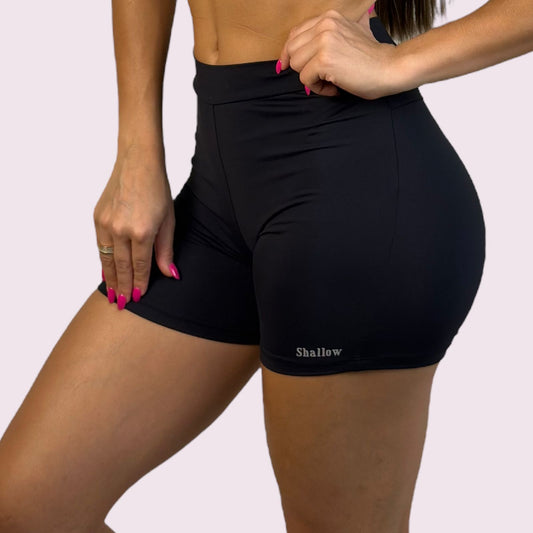 Shorts Elastic Empina Bumbum Suplex Preto