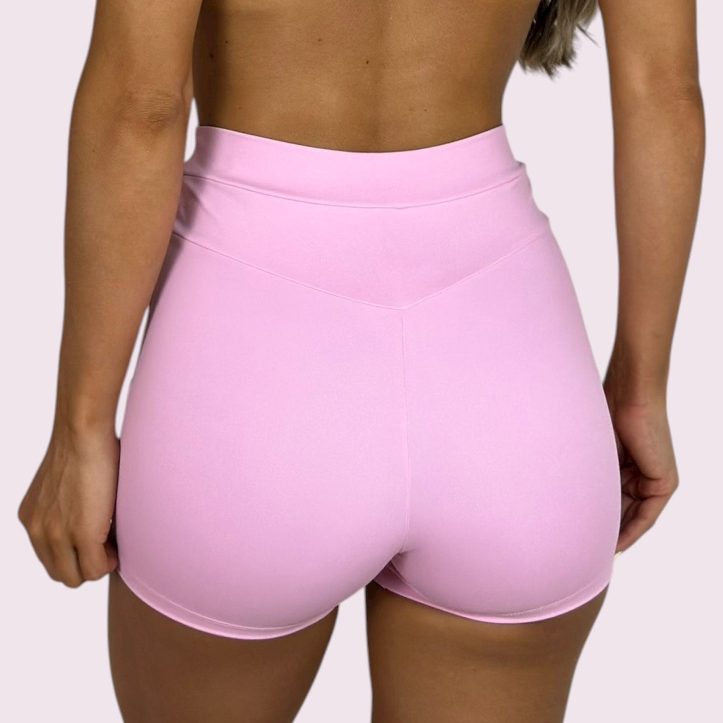 Shorts Elastic Suplex Rosa Candy