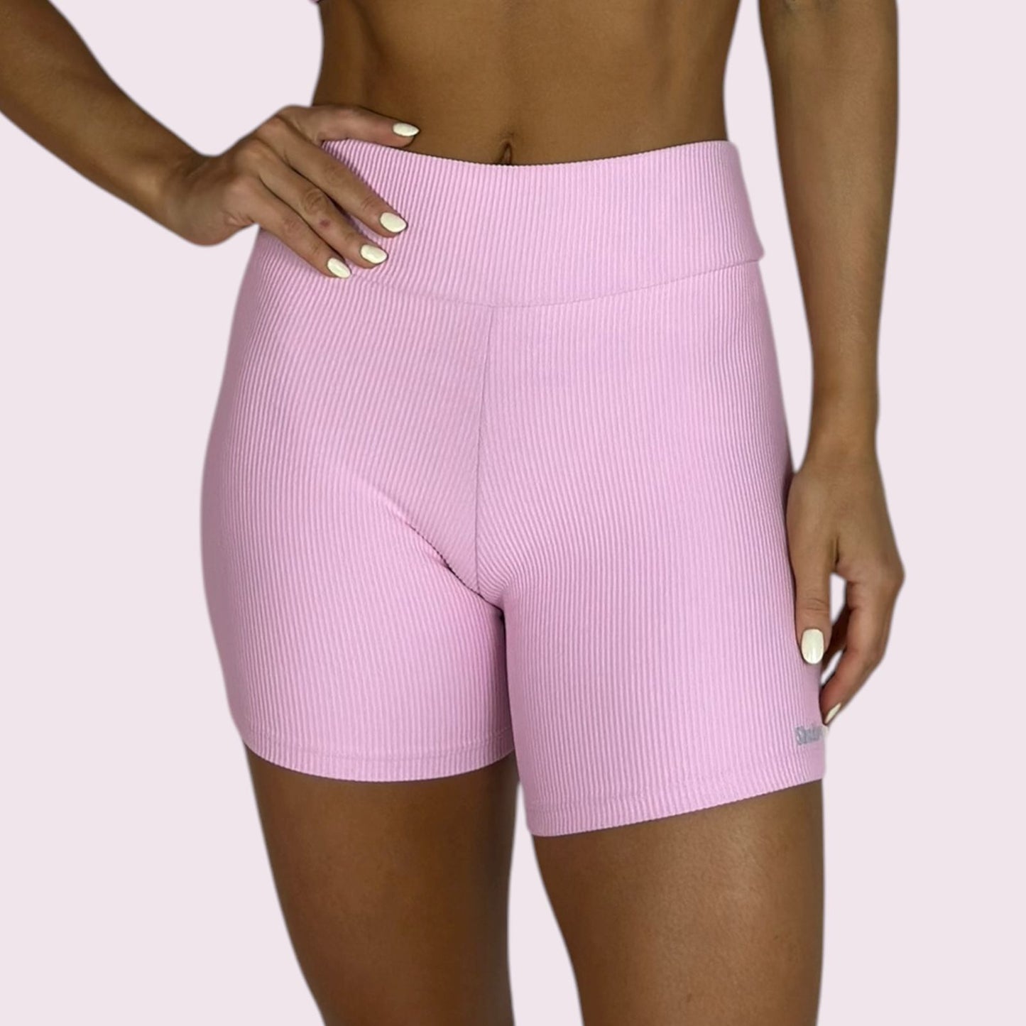Shorts Cós V Cotelê Rosa Candy