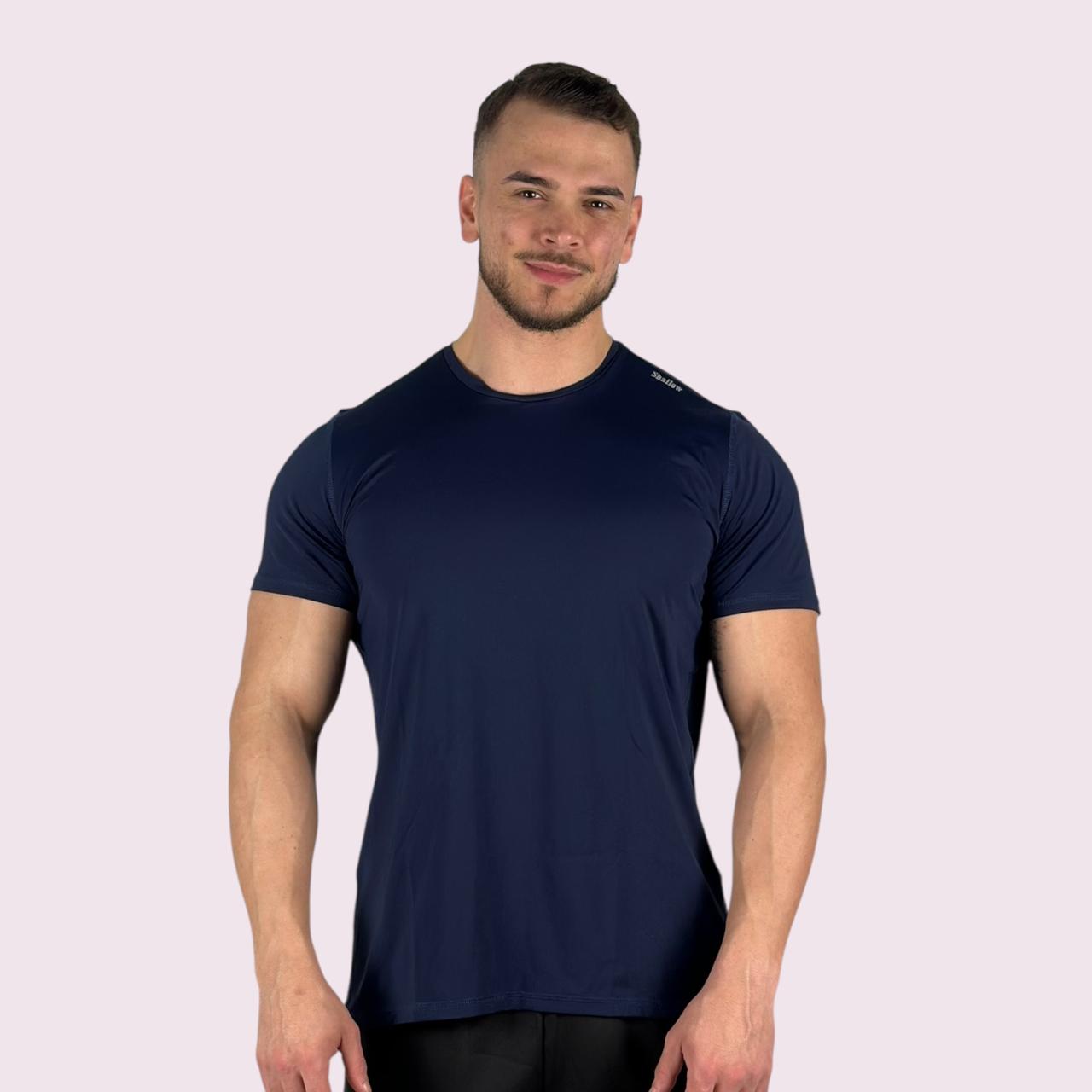 Camiseta Manga Curta Masculina Flow Marinho