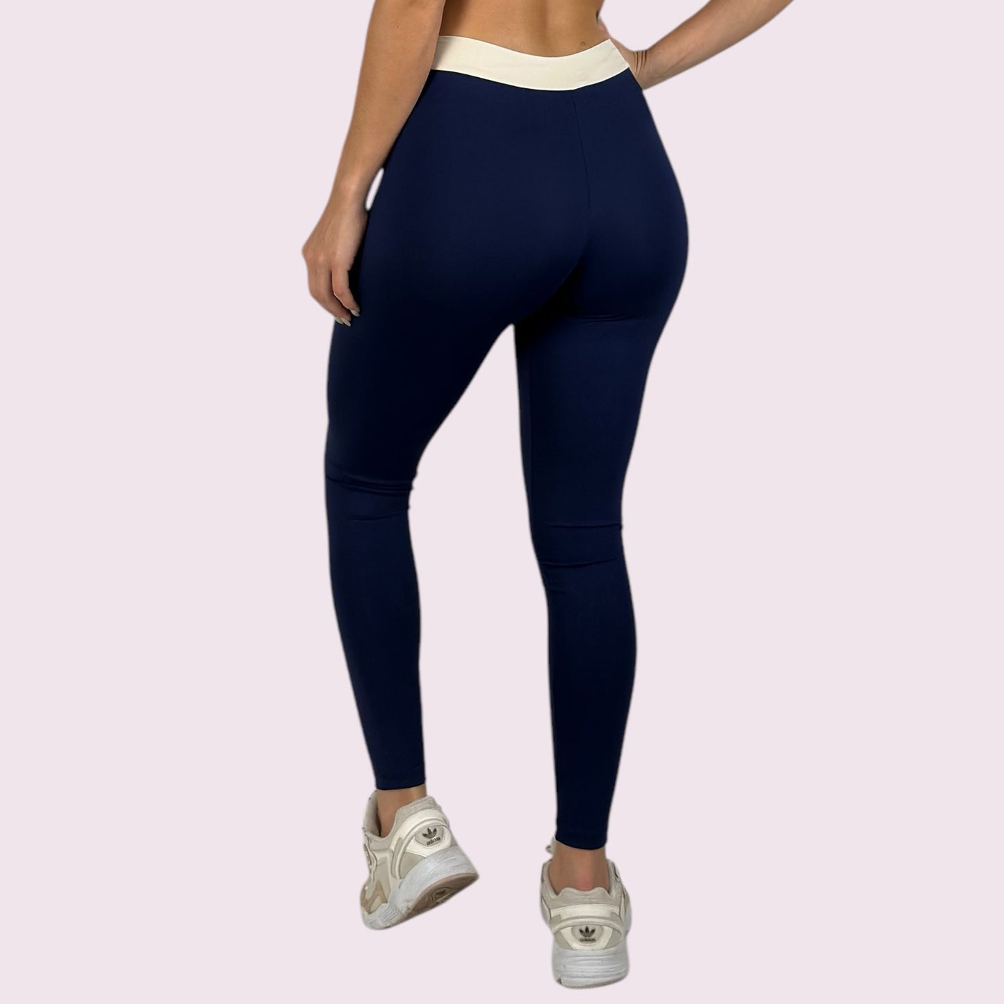 Legging Elastic Marinho com Off White