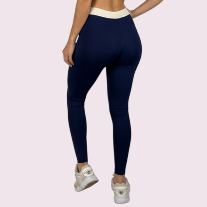 Legging Elastic Marinho com Off White