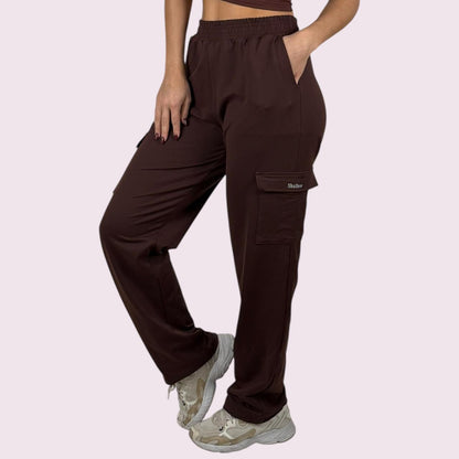 Calça Wide Moletom Coffee Unissex